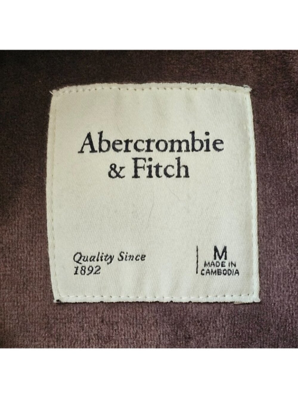 Abercrombie & Fitch Sherpa Fleece Jacket Womens M Full Zip Patterned Cozy EUC - Picture 4 of 10
